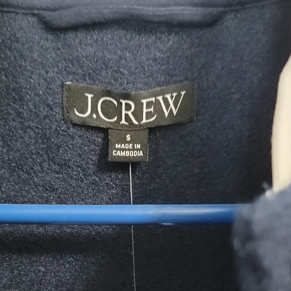 Nwt .J. Crew Womens Dark Blue Varsity Jacket - Picture 2 of 5